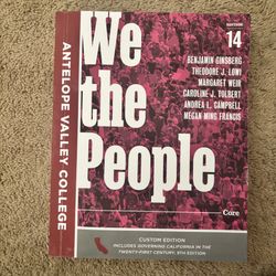 AVC BOOK FOR SALE!!! We the people 14 edition