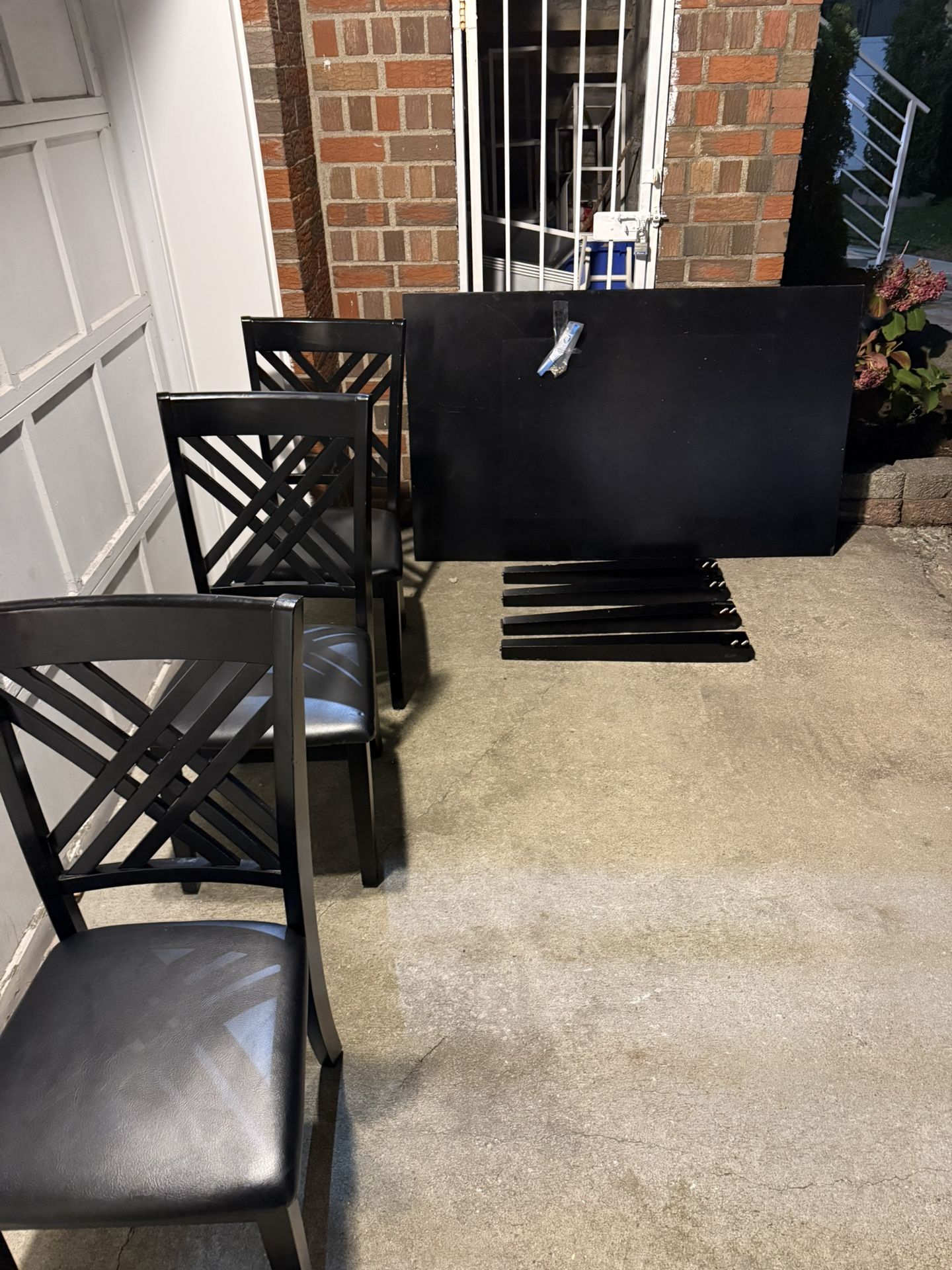 Dining Table With Three Chairs $30