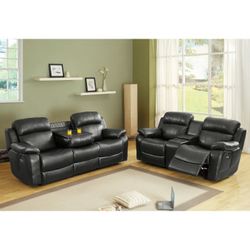 2pc Set: Sofa, Love