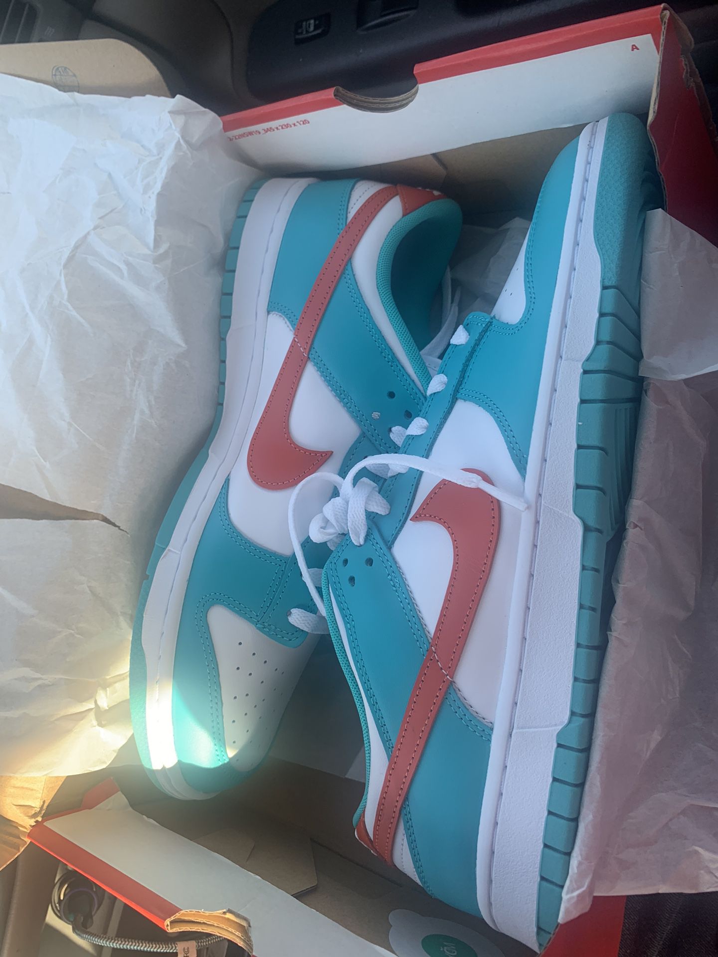 Miami Dolphins Low Dunks