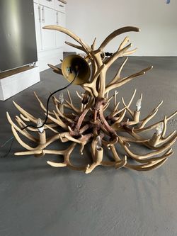 Deer antlers chandelier