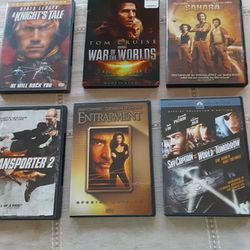 Lot Of Six Action Movies DVDs