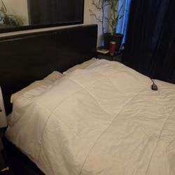 Adjustable Queen Bed Frame Black 