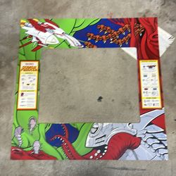 New old stock strato fighter Tecmo Arcade monitor bezel