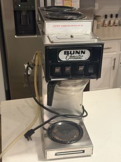 BUNN Pour-O-Matic Model S 3-Burner Commercial Coffee Brewer 1800W Tested/Works