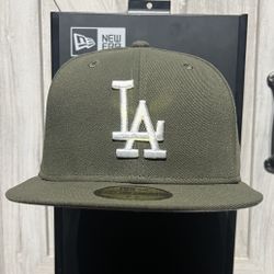 Los Angeles Dodgers Sage Green New Era Fitted Cap/Hat