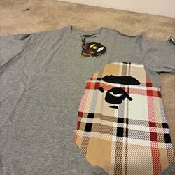Burberry x Bape Gray Tee 
