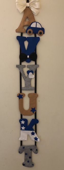 Kids room personalized wall decor custom made on order