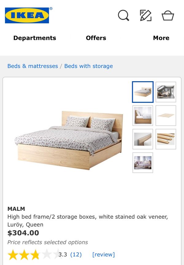 Ikea Queen Sized Bed Frame And Dresser Combo For In Methuen Ma Offerup