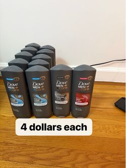 Dove men body wash 4 dollars each