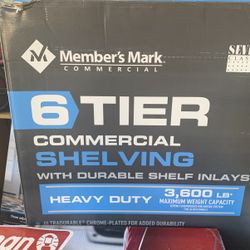 6 tier Commercial shelving  $100 OBO!!!