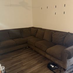 Brown Sectional Couch 