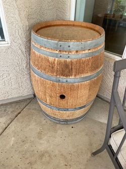 Full Size Oak Wine Barrel