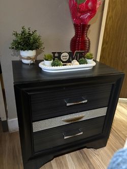 Black nightstand