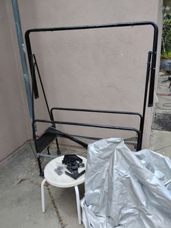 Ping pong table frame and cover, just add wood surface