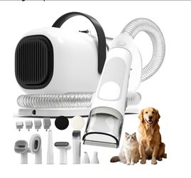 12000Pa Dog Grooming Kit with Vacuum, Pet Electric Clipper & Nail Grinder
PG01 Plus 8-in1 Pet Grooming Kit, Low-Noise Dog Vacuum for Shedding Grooming