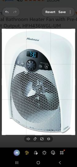 Holmes Digital Bathroom Heater & Fan