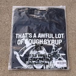 Awful Lot of Cough Syrup Black Grim Reaper T-Shirt Size Extra Large NIB