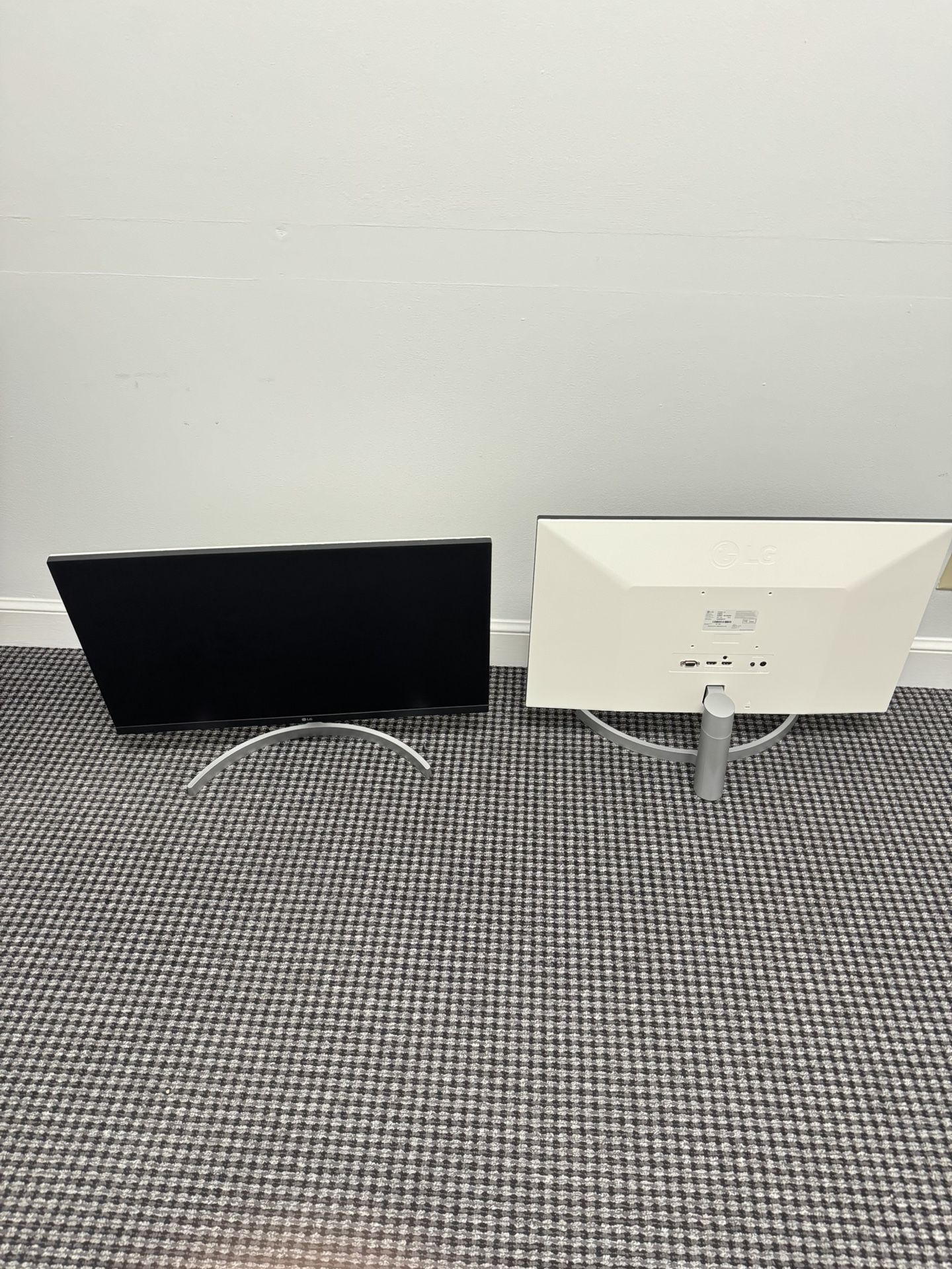 LG 27”  	FHD 1080p  Monitors  (x2)