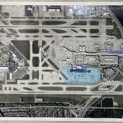 FLL airport expansion program blueprint 2016. Laminated. About 6’x3’. Coral Springs near University and Wiles.  $25