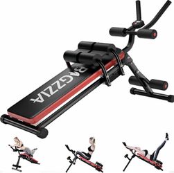 Ab Machine, 5-in-1 Adjustable Ab Workout Bench Core Abdomen Trainer for Stomach Workout, Crunch Mach