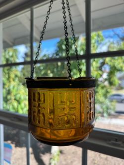 Amber Hanging Pot