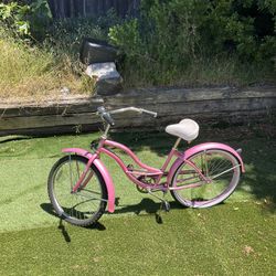 Pink Micargi Beach Cruiser Bike