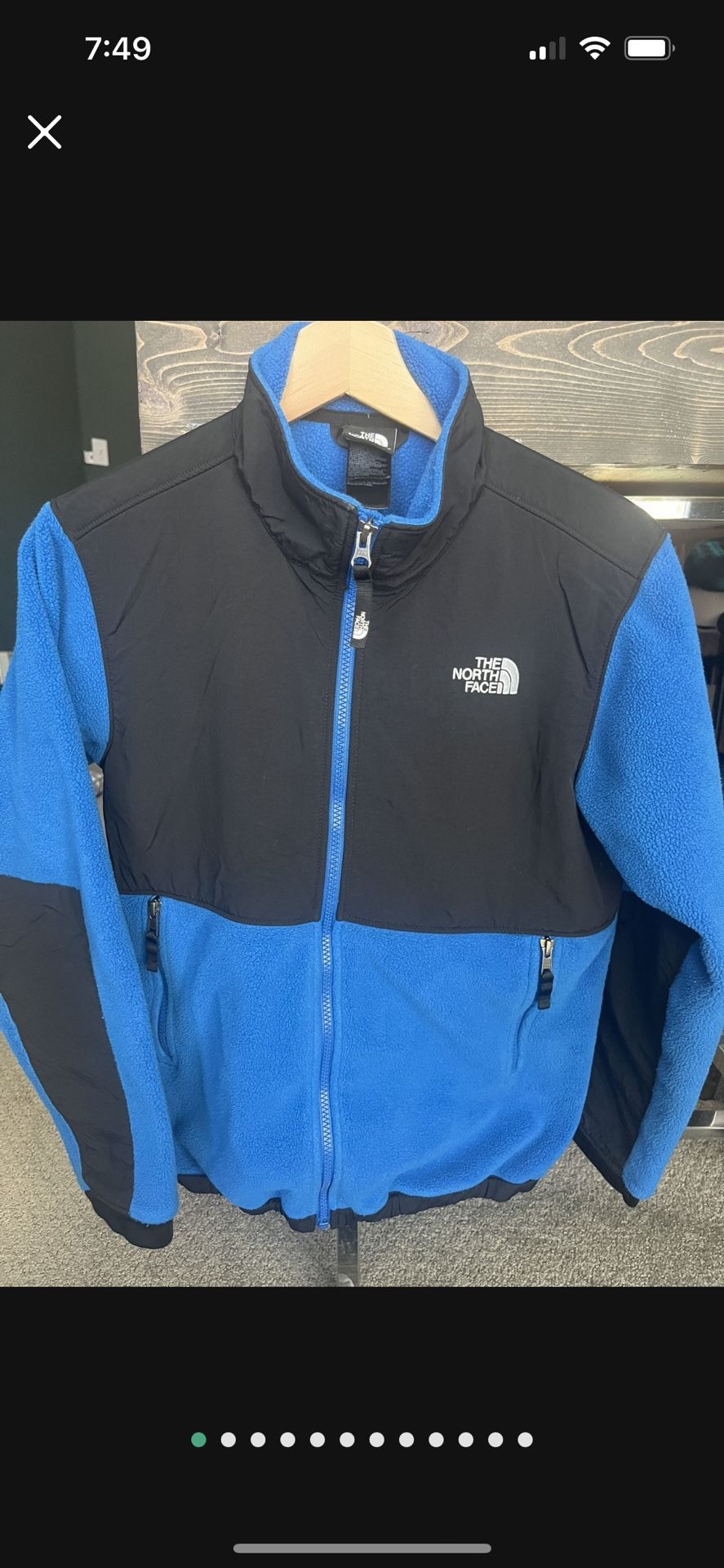 The North face Boys Zip Fleece Jacket Large 14/16