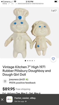 Pillsberry doughboy and girl Toys vintage