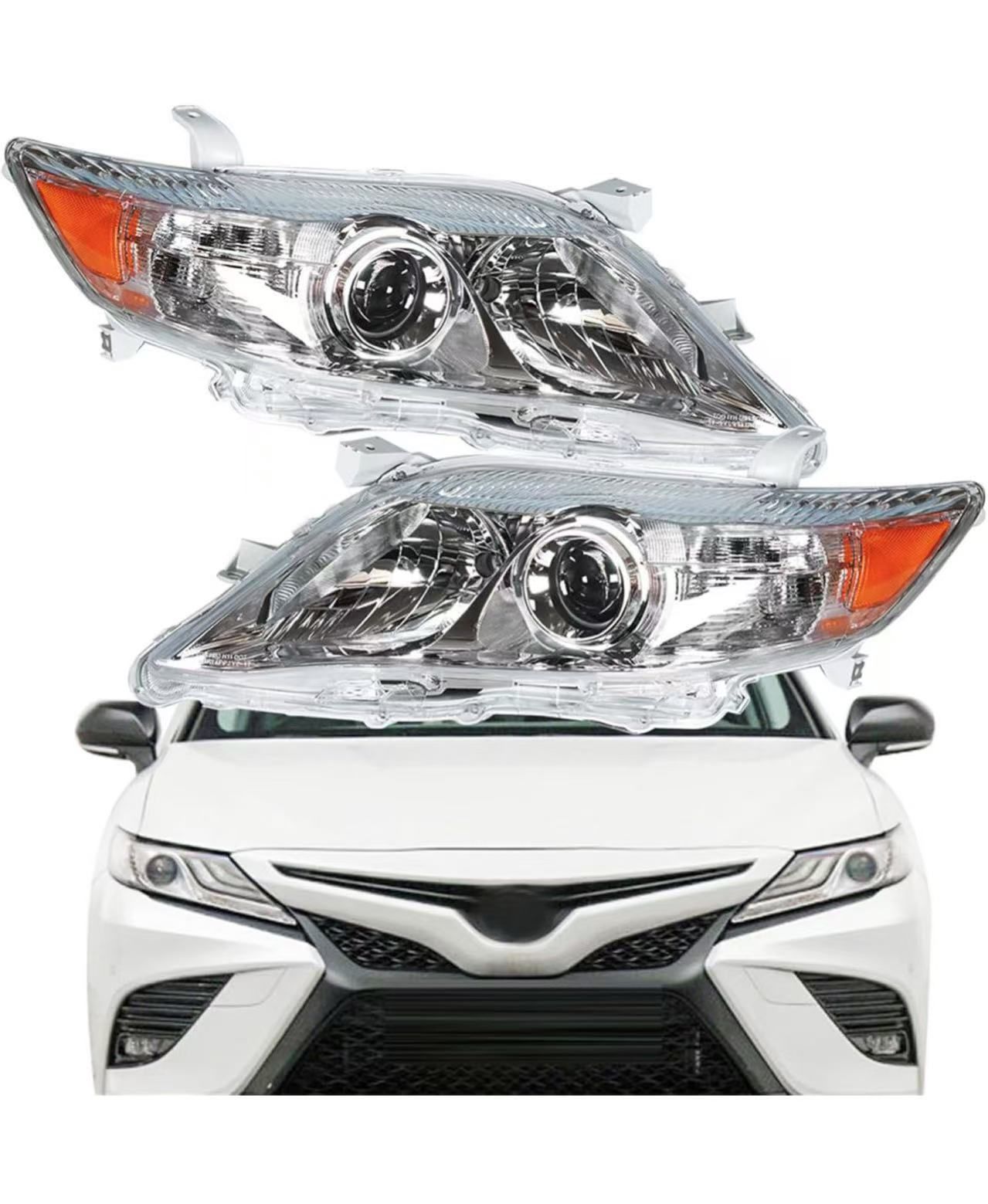 🥨Headlights Front Head Lamps Replacement for Toyota Camry 2010 2011 Projector Headlights for Driver and Passenger Side
