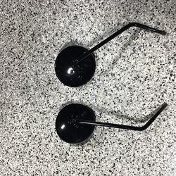 LOOOk!   Round long stem mirrors