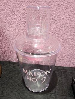FREE OOST MALONE Maison No. 9 Clear Plastic Cocktail Shaker