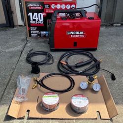 Lincoln Electric Weld-Pak 140 Amp MIG and Flux-Core Wire Feed Welder, 115V, Aluminum Welder 