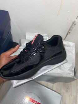 Prada America's Cup Black Sneakers SIZE 6 $140🔥🔥
