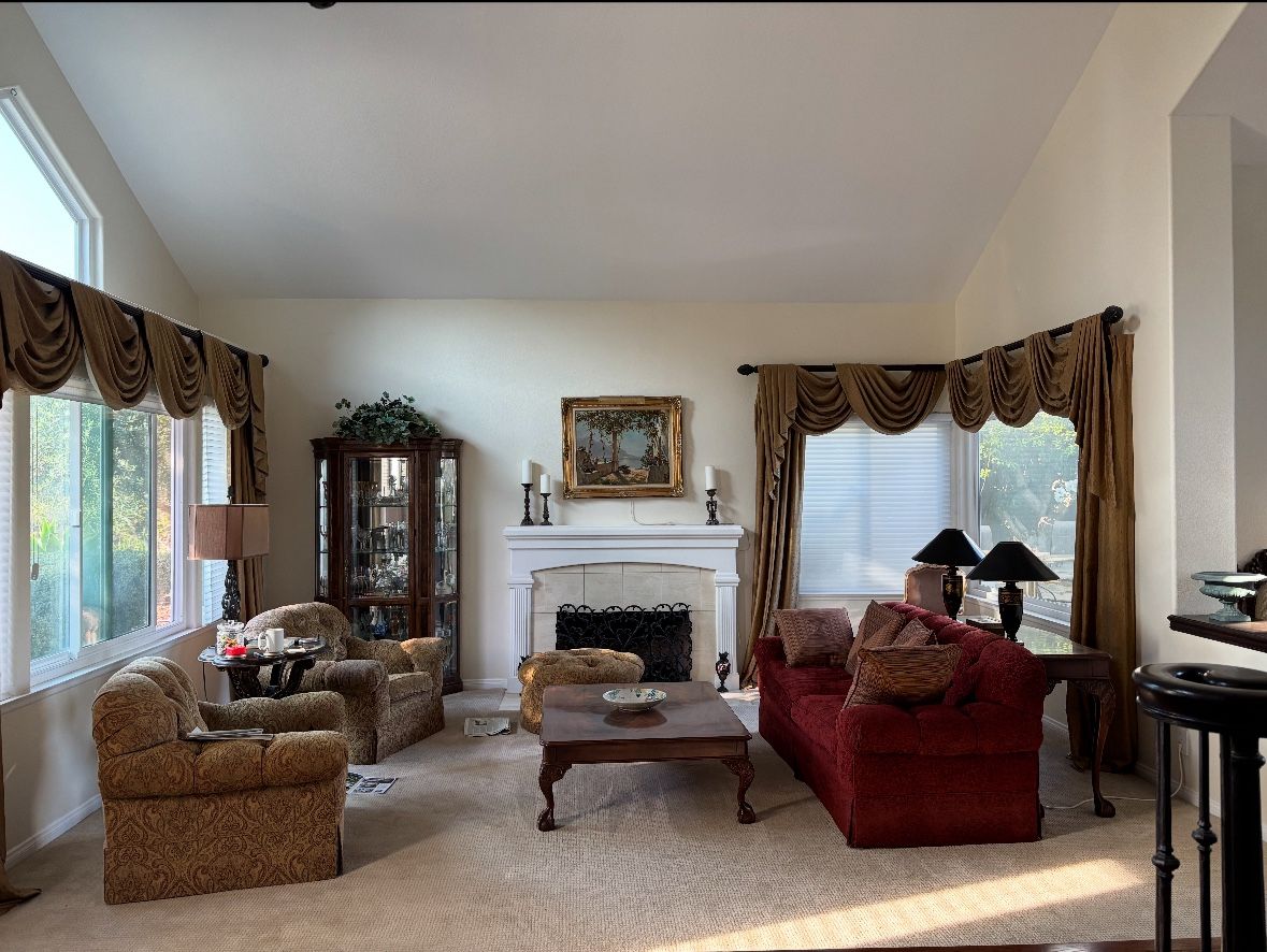 Couch, chairs, ottomans, accent chair, cabinet . Gotta go today, $250 