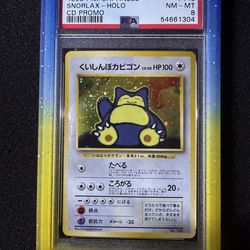 Japanese Snorlax CD Promo Psa 8 w/ Radiant Guard