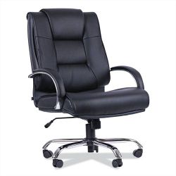Alera Ravino Big/Tall High-Back Bonded Leather Chair, Headrest, Supports 450 lb