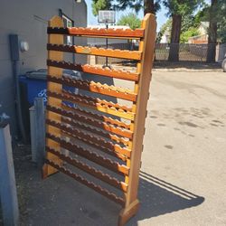 Large Solid Wood Wine Rack
