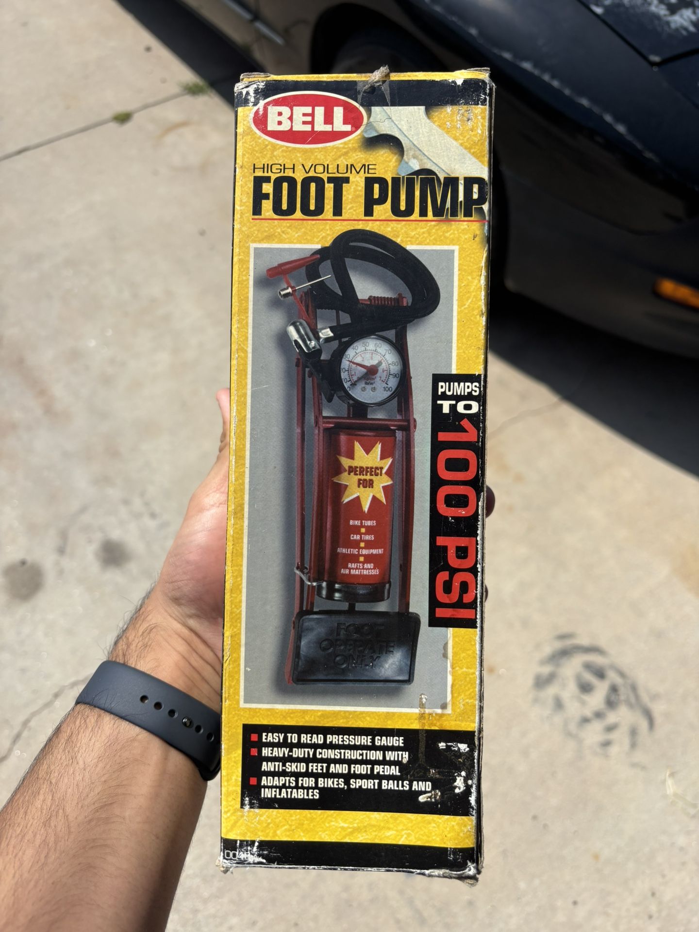 High Volume Foot Pump - Air Pump - Air Tools - Tire Pressure - Foot Pump - Air Pressure
