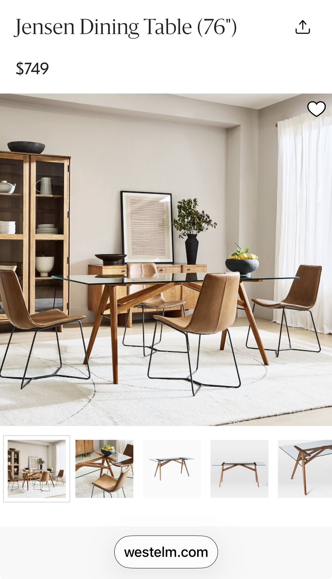 6 Seater Dining Table