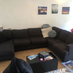 Black Sectional Couch