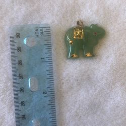 Jade Elephant Pendant