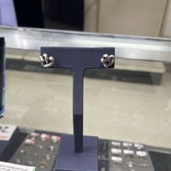 James Avery Silver Heart Earrings 