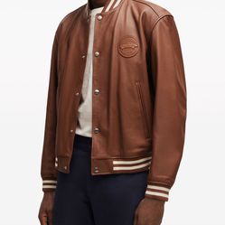 PORSCHE X BOSS LEATHER JACKET WITH SPECIAL BRANDING