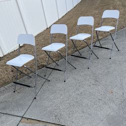 ☁️ Ikea Foldable Chairs Bar Stools 4 Set🌪️