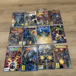 Leonard Nimoy's "Primortals" comic book collection.  Lot 12 pieces. Comics