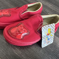 Discontinued VANS gummy bear Size 10.5 toddler VANS SLIP ON x Haribo Low RED BRAND NEW
