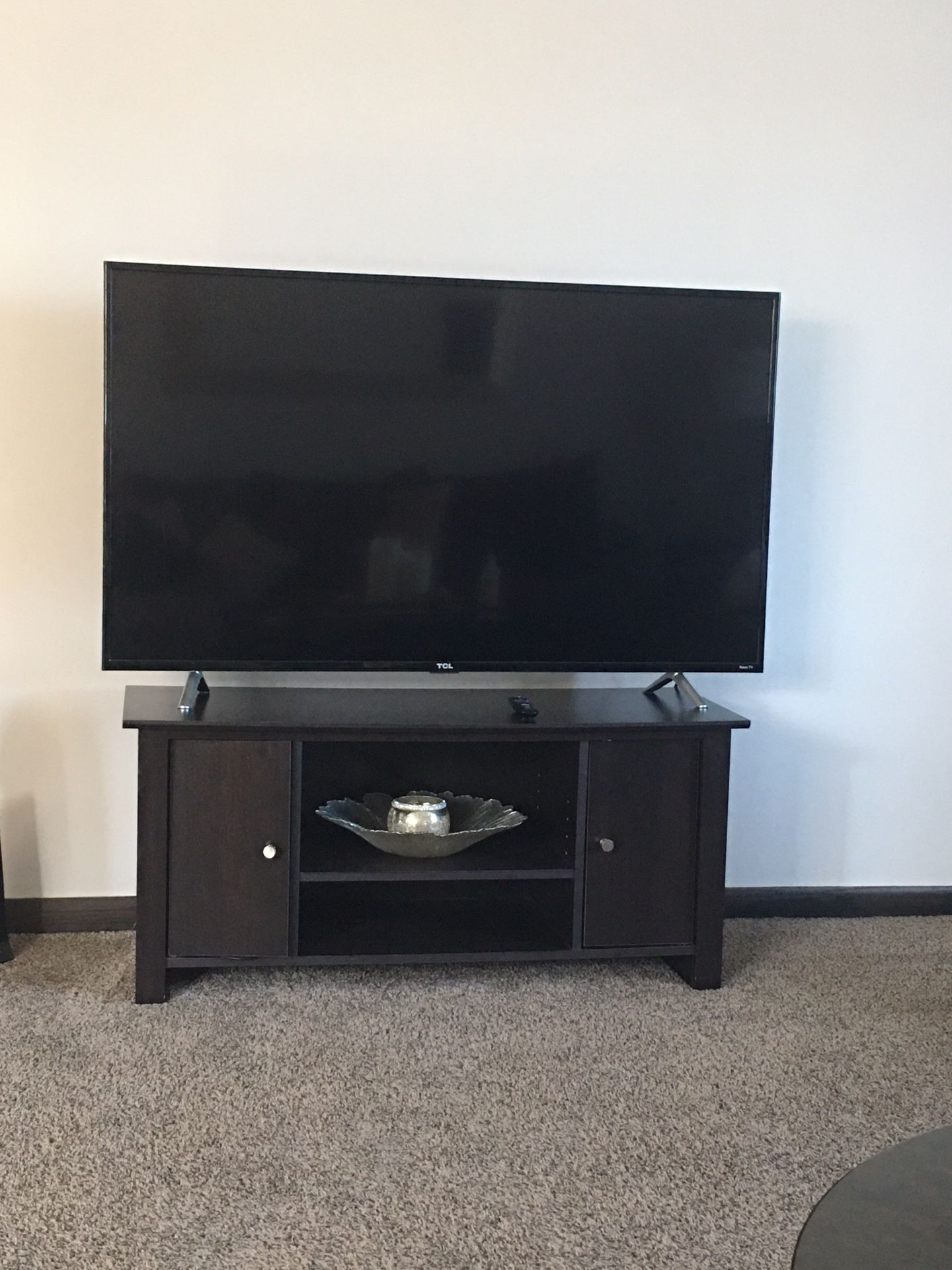 55 inch TCL Roku TV (black screen)