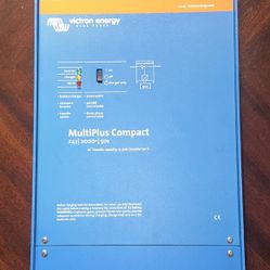 Victron Energy MultiPlus Compact Pure Sine Wave Inverter Charger for 50 amp Battery, 2000VA 24-Volt
