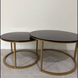 Nesting Table Black And Gold Theme Decor Like New .moving Out Sale